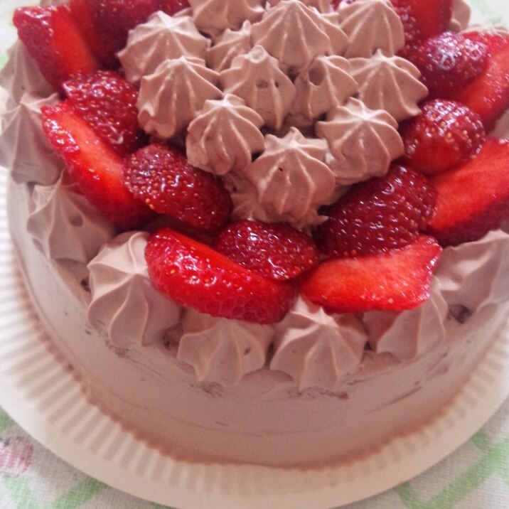 お誕生日に(^-^)  チョコレートケーキ
